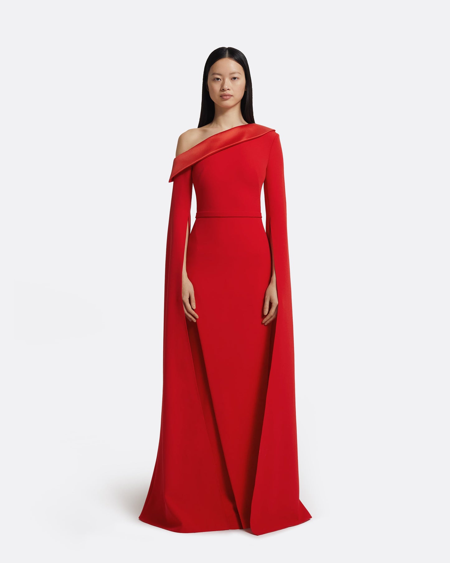 Rinoa Long Dress in Cherry Red