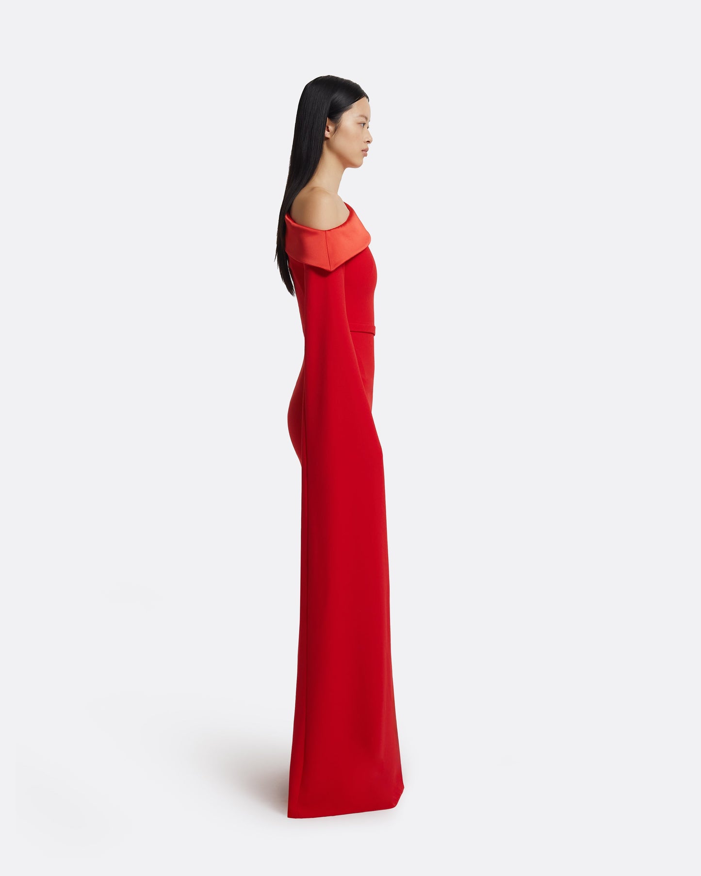 Rinoa Long Dress in Cherry Red