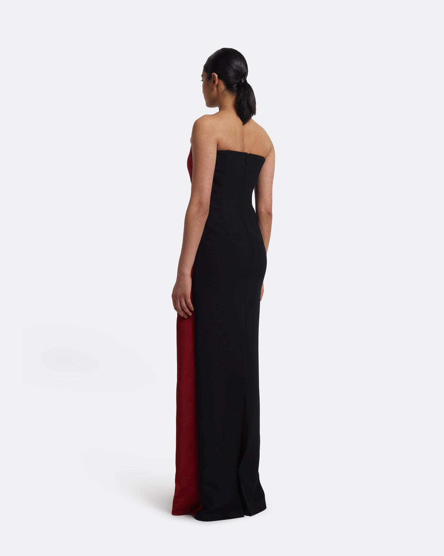 Misaki Long Dress in Swinton on Black