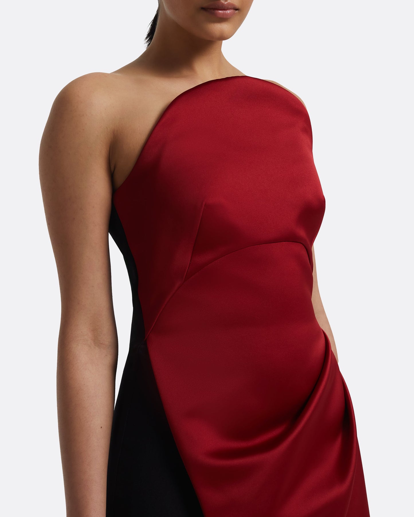 Misaki Long Dress in Swinton on Black