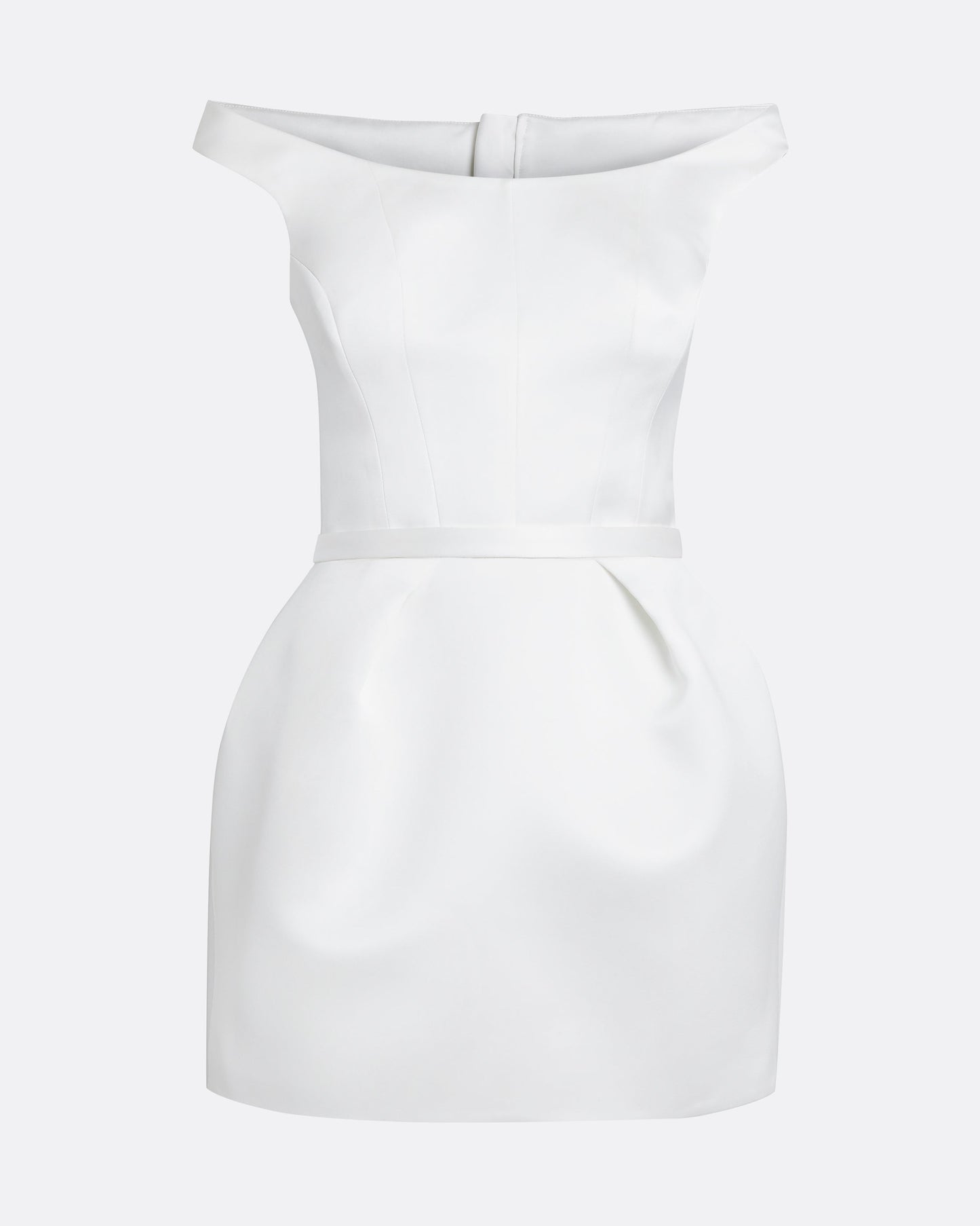 Senka Short Dress in Porcelain