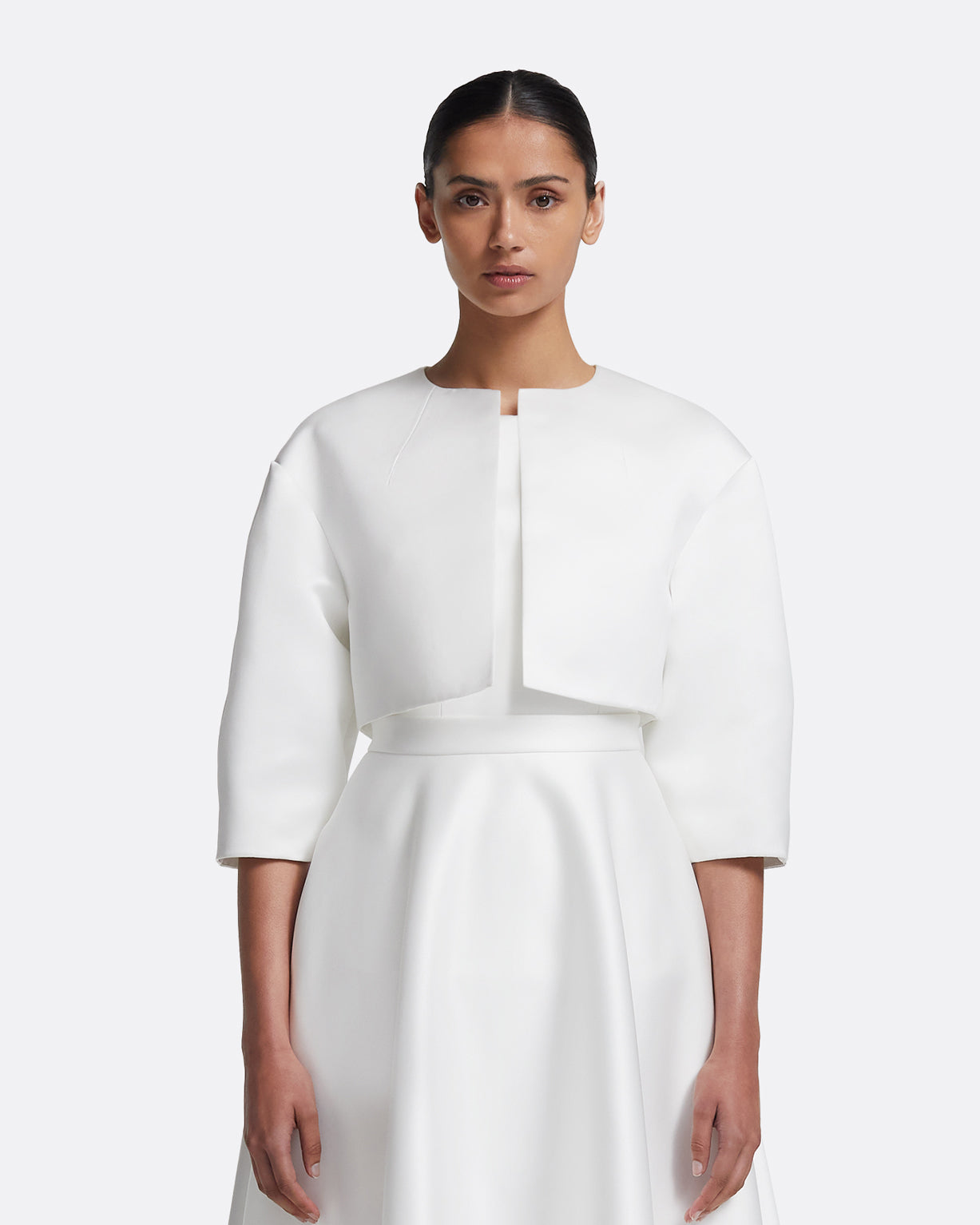 Mizuki Jacket in Porcelain – Maison Safiyaa USA