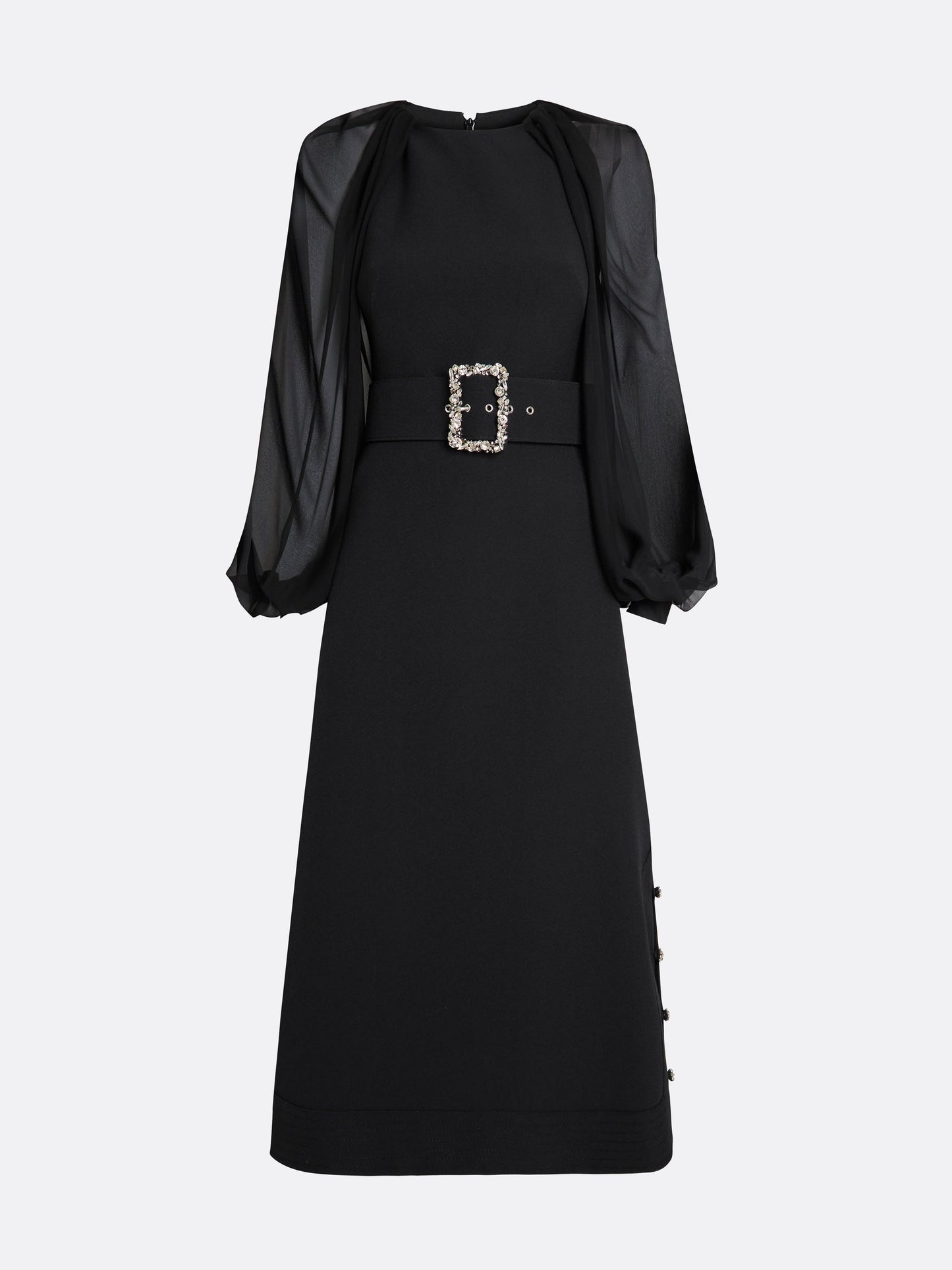 Viola Midi Dress in Black