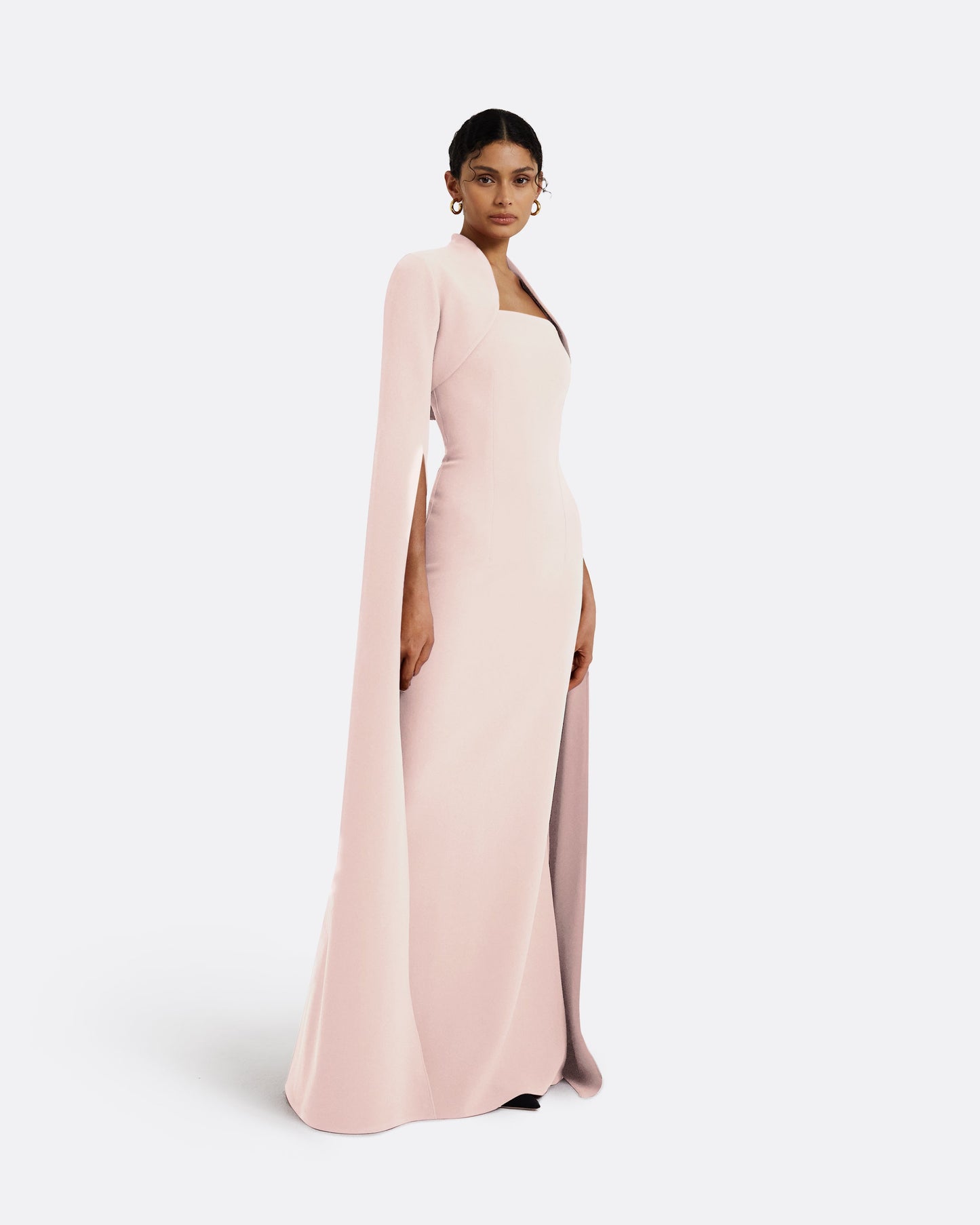 Amari Pale Pink Bolero With Soshin Dress