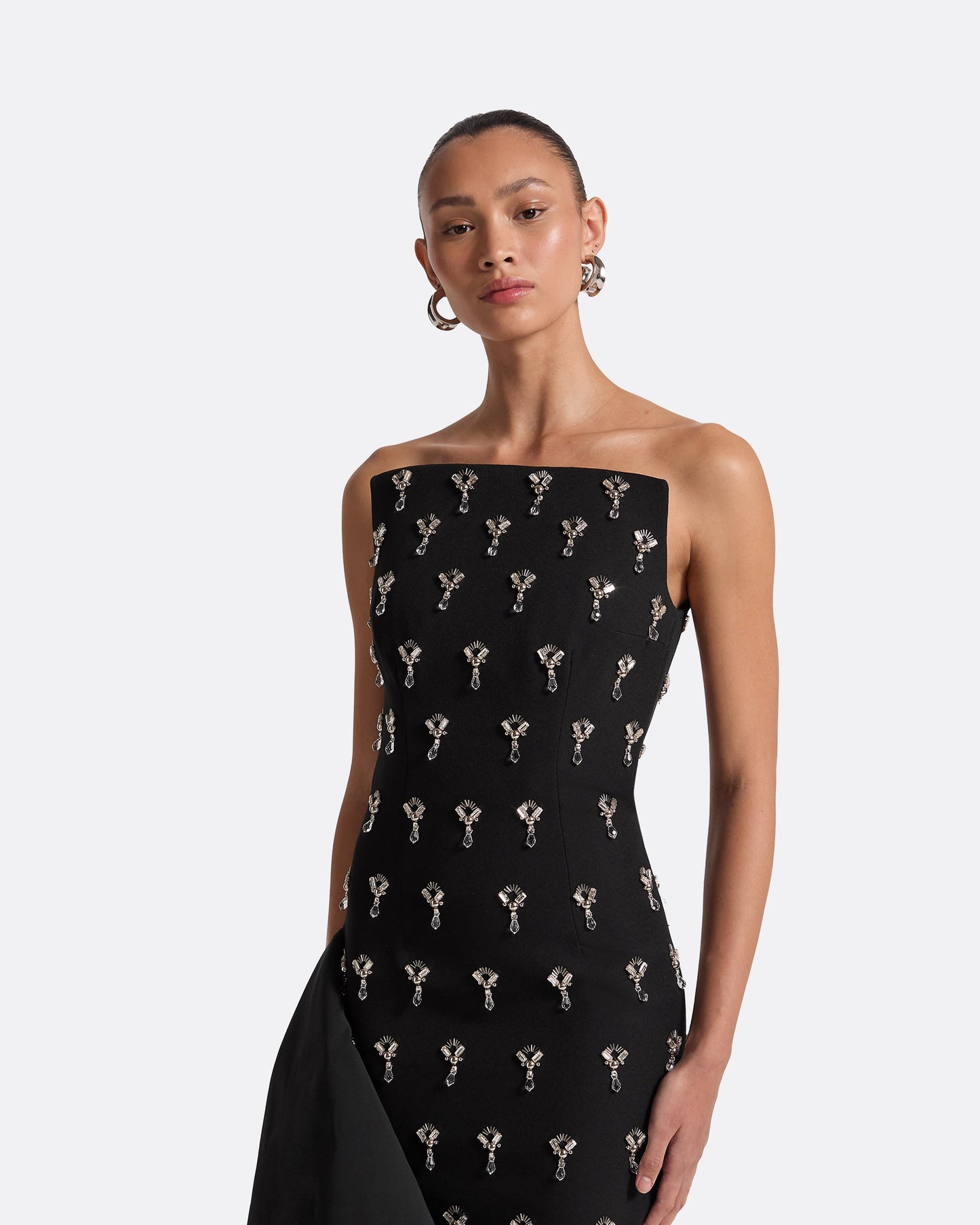 Pia Black Long Dress