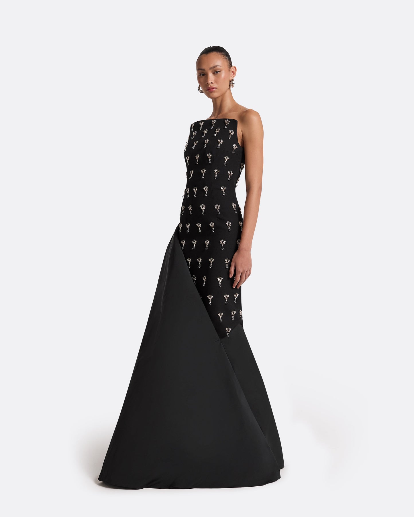 Pia Black Long Dress