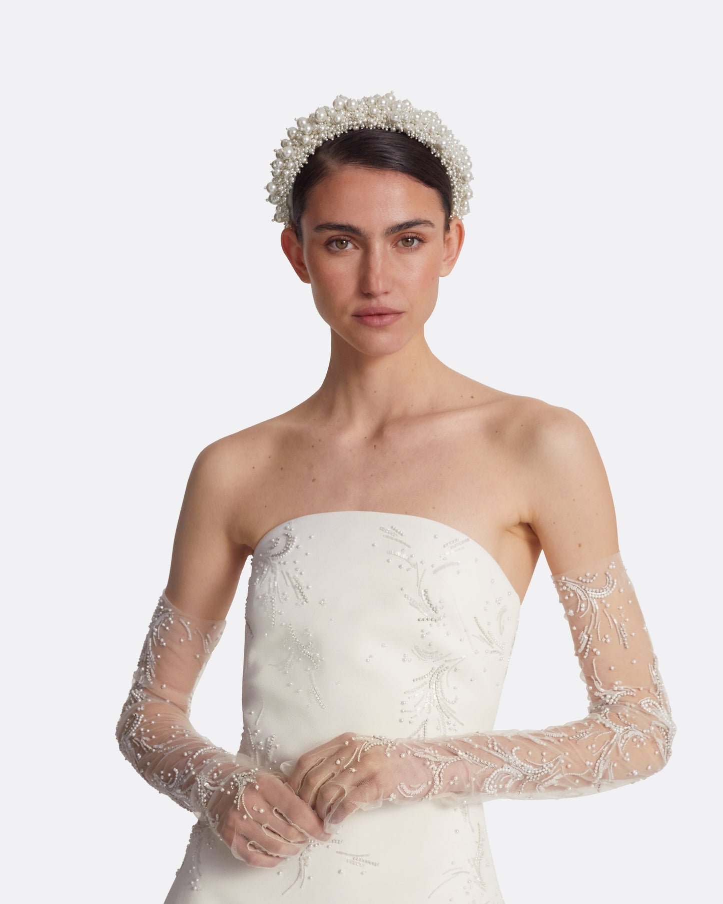 Rowan Ivory and Fern Embroidery Short Dress