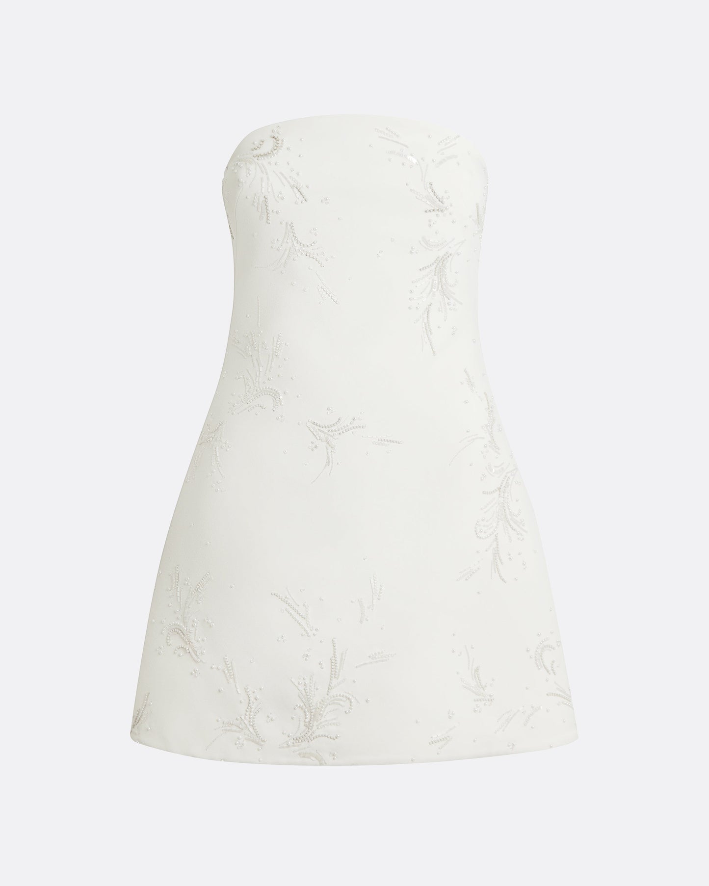 Rowan Ivory and Fern Embroidery Short Dress