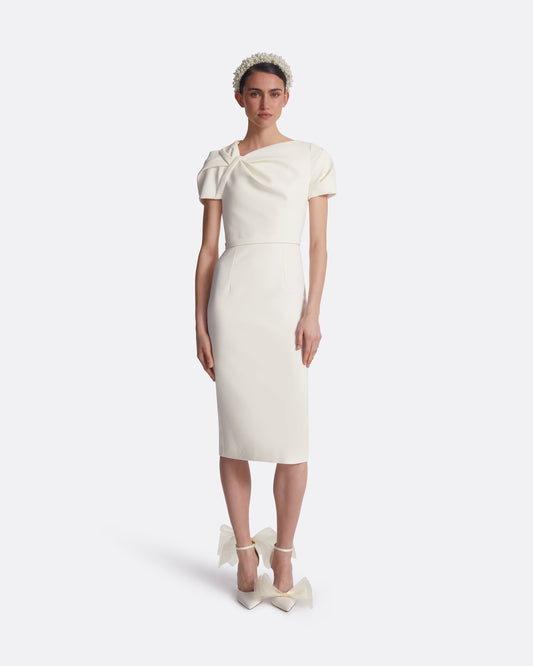 Callina Ivory Midi Dress