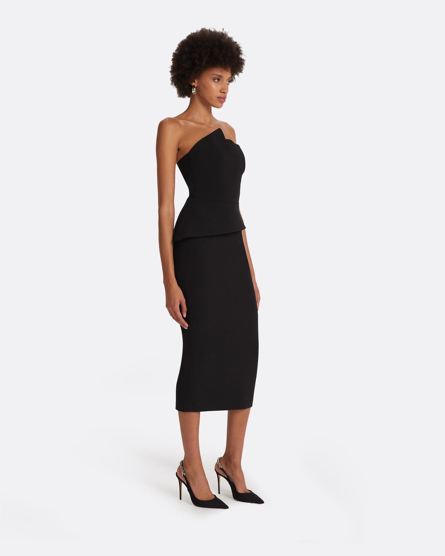 Delani Black Midi Dress