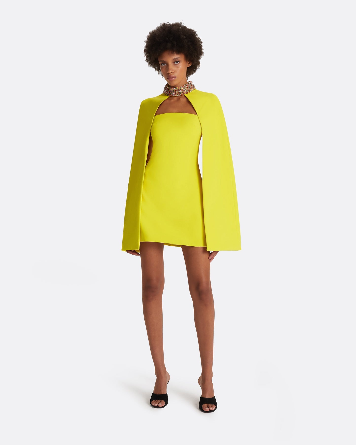 Harlow Chartreuse Short Dress