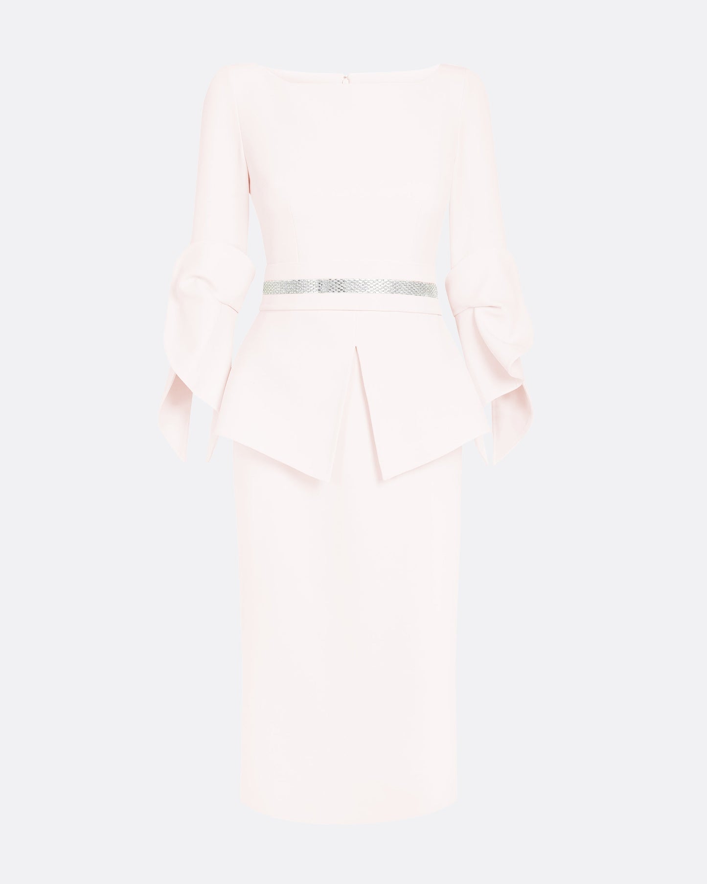Alondra Pale Pink Midi Dress