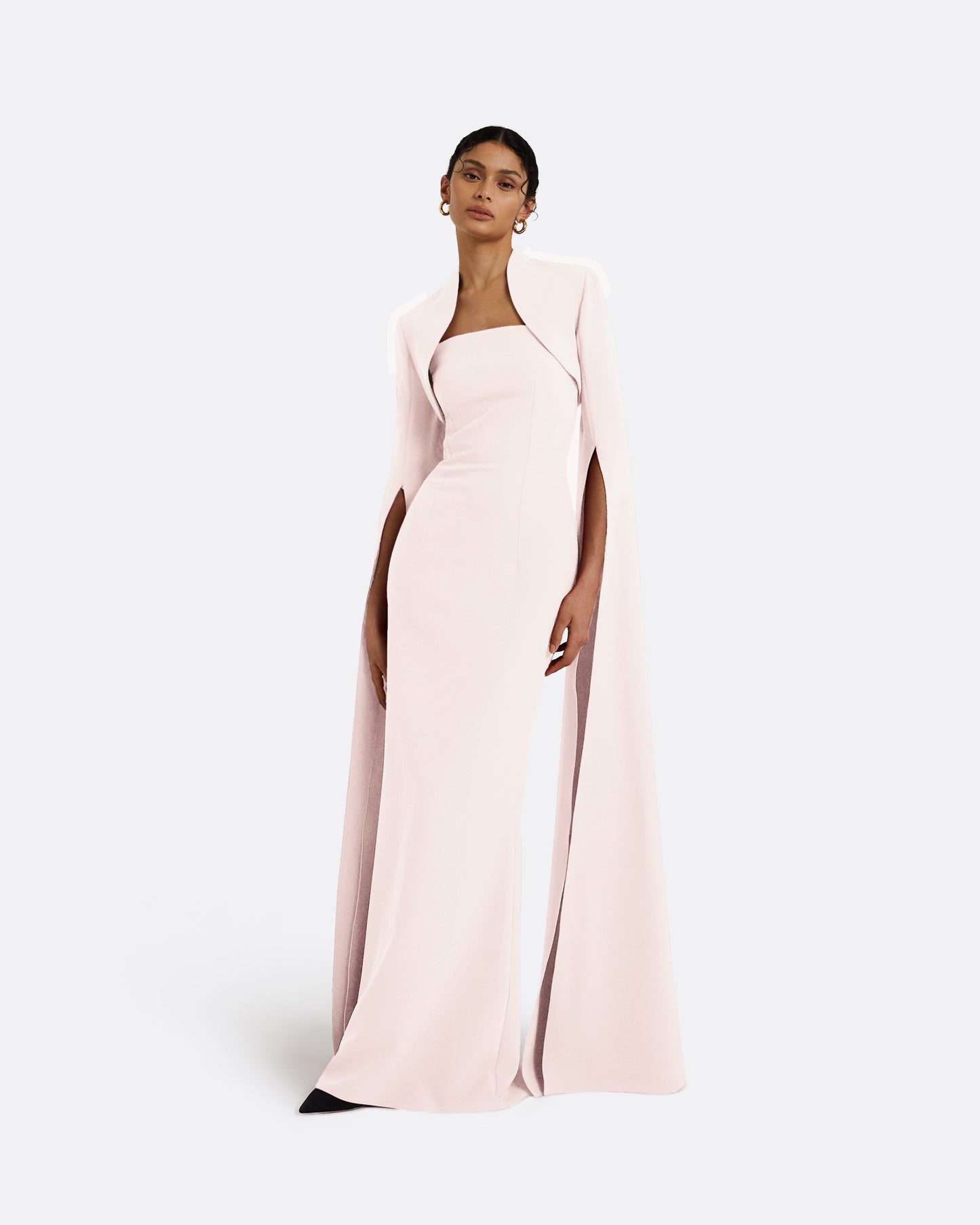 Amari Pale Pink Bolero With Soshin Dress