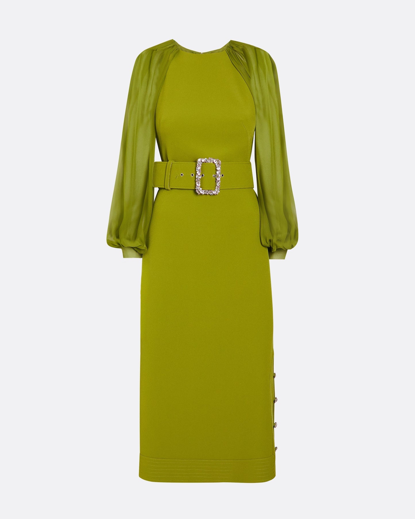 Viola Woodbine Midi Dress