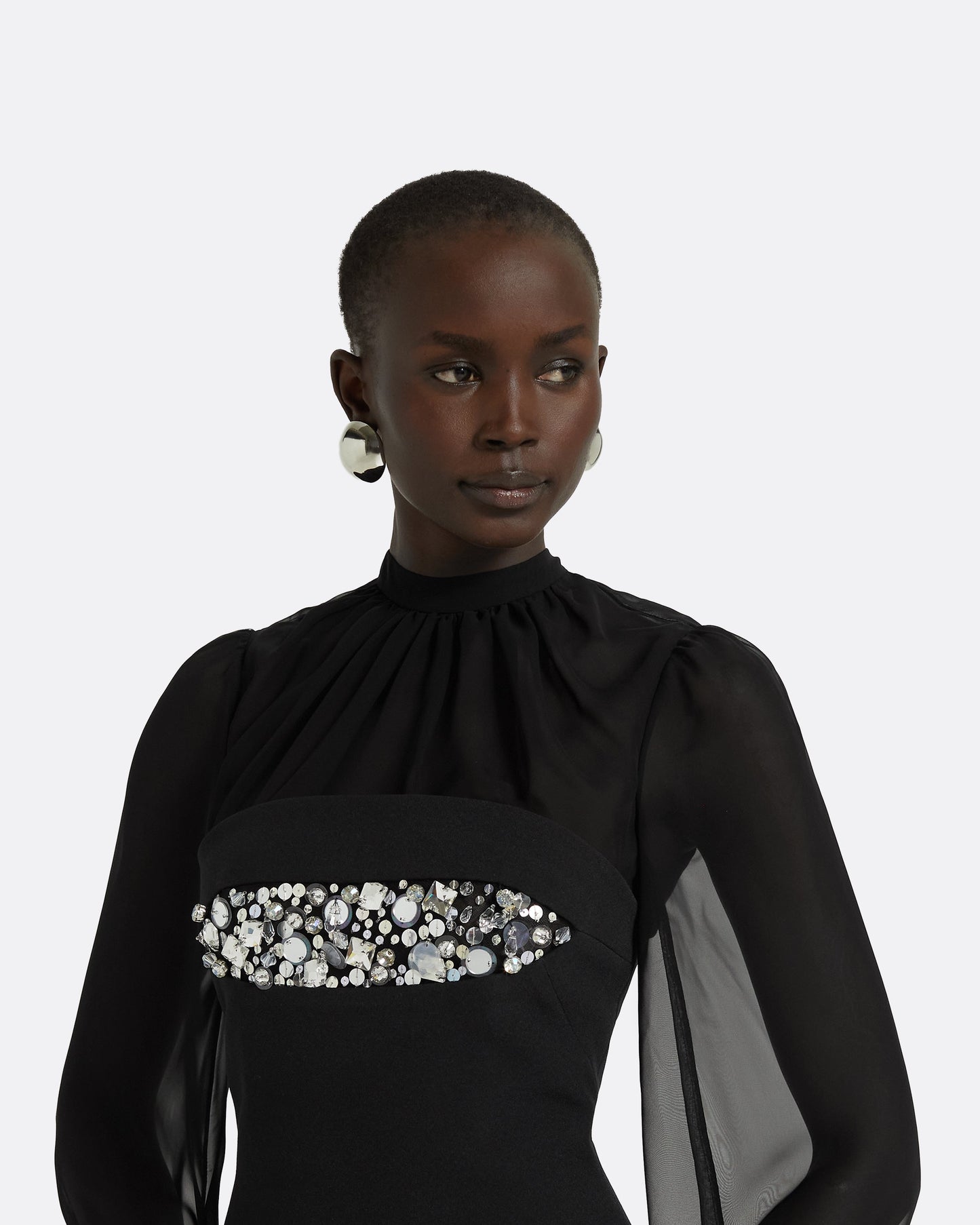 Duru Black Short Dress