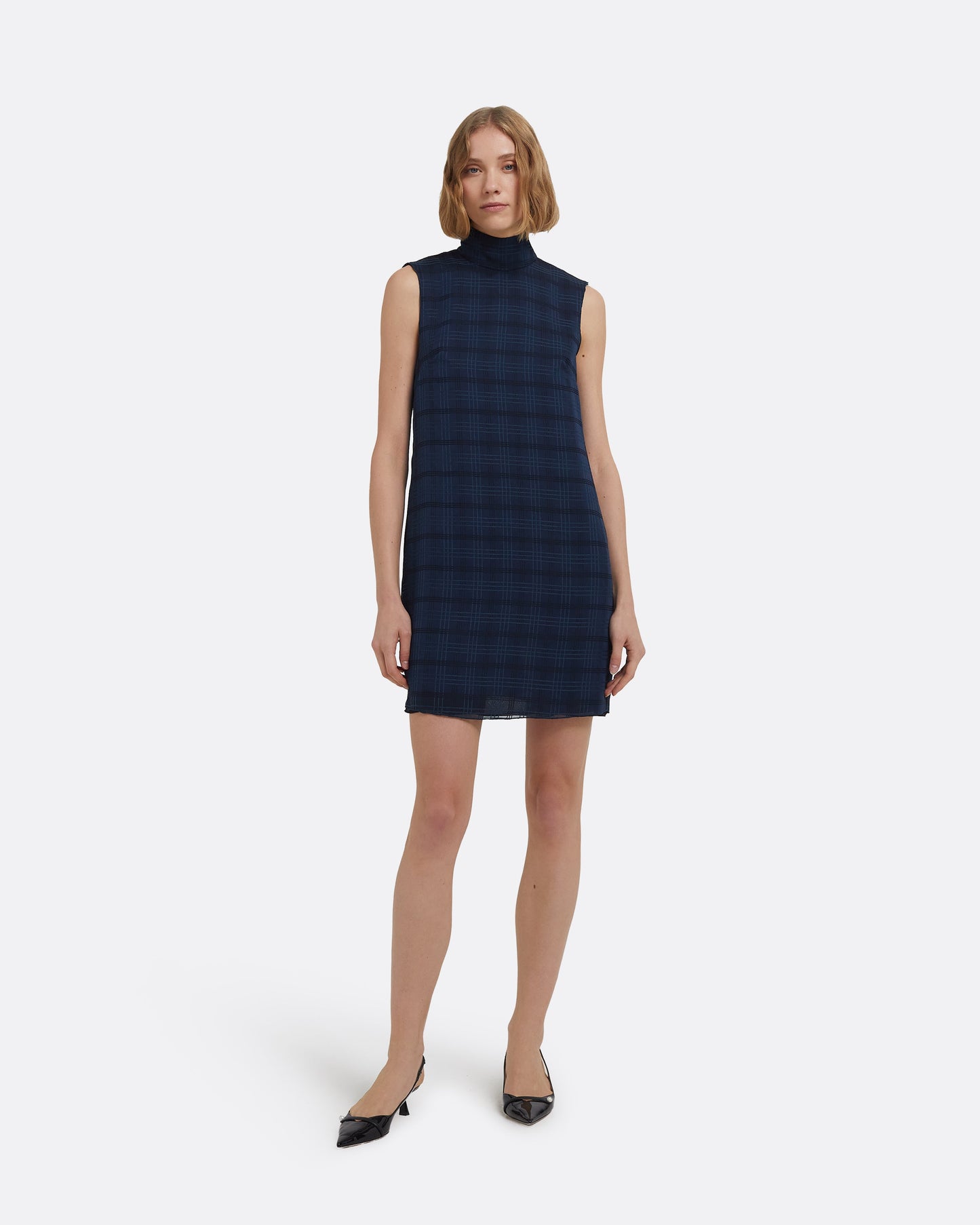 Carissa Short Dress in Navy