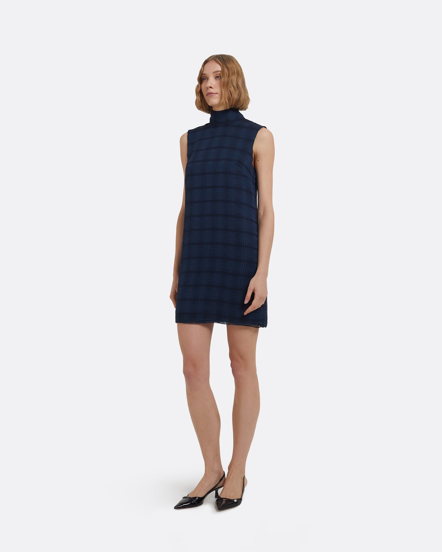 Carissa Short Dress in Navy