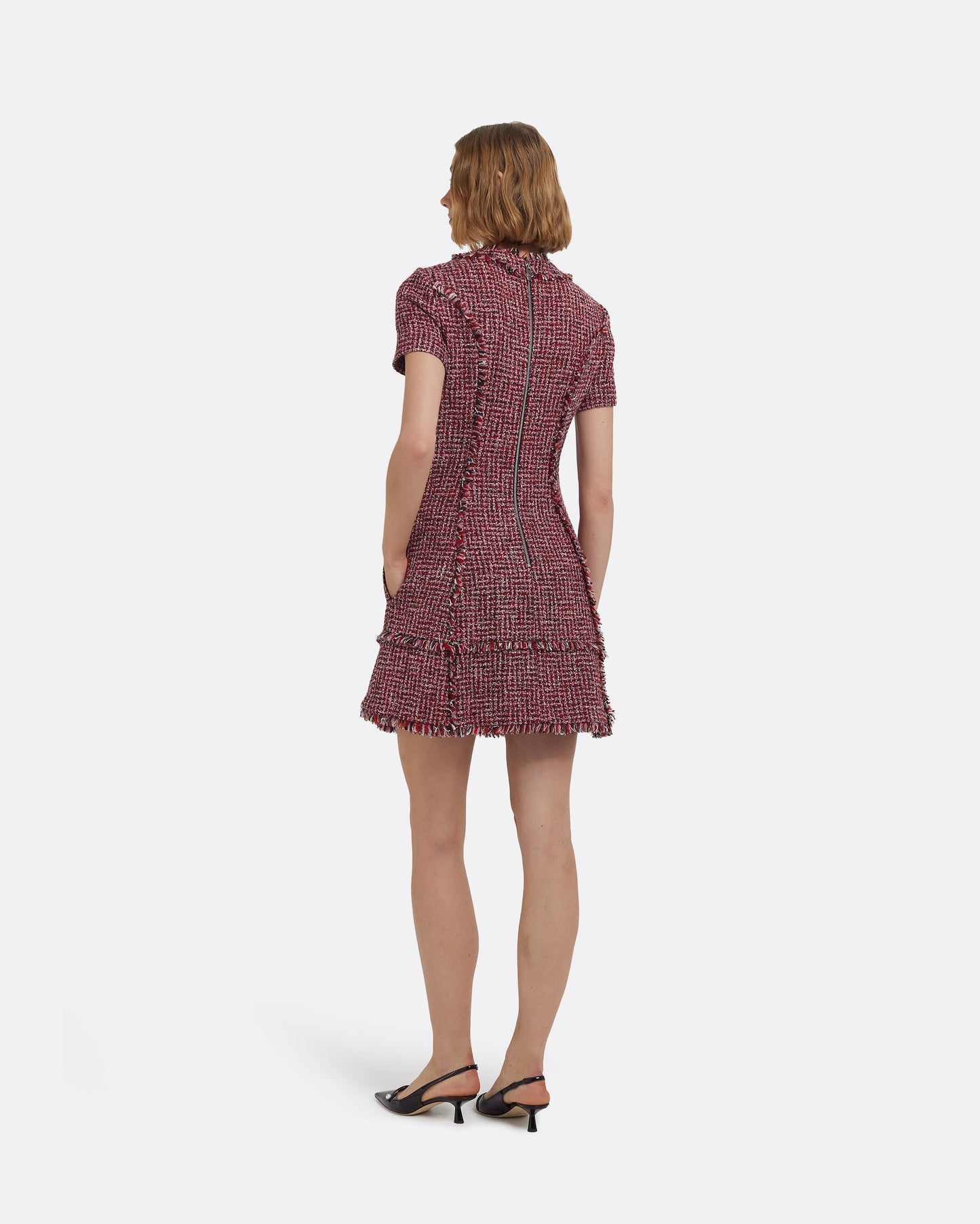 Misa Short Dress in Multi-Pinks
