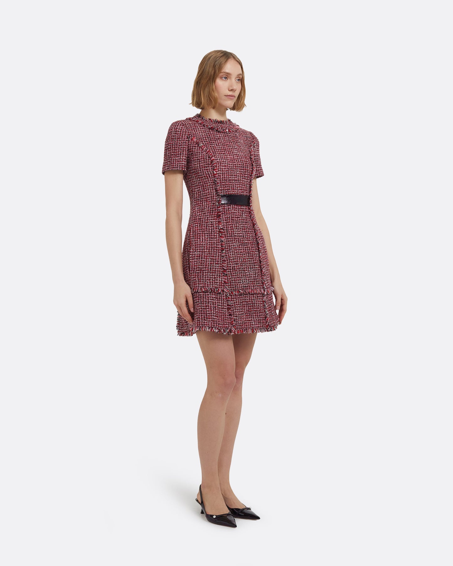 Misa Short Dress in Multi-Pinks