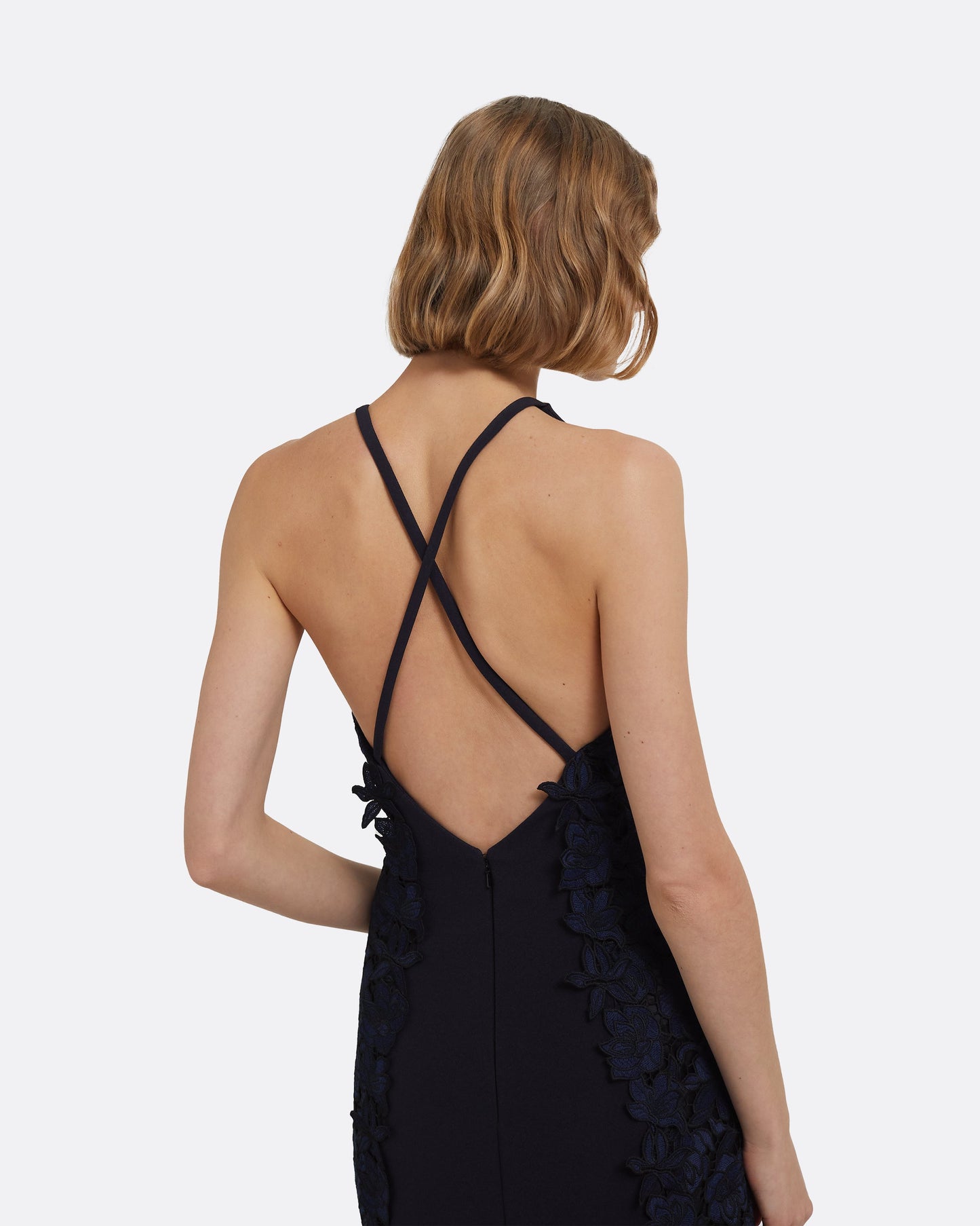 Dakota Long Dress in Midnight Navy