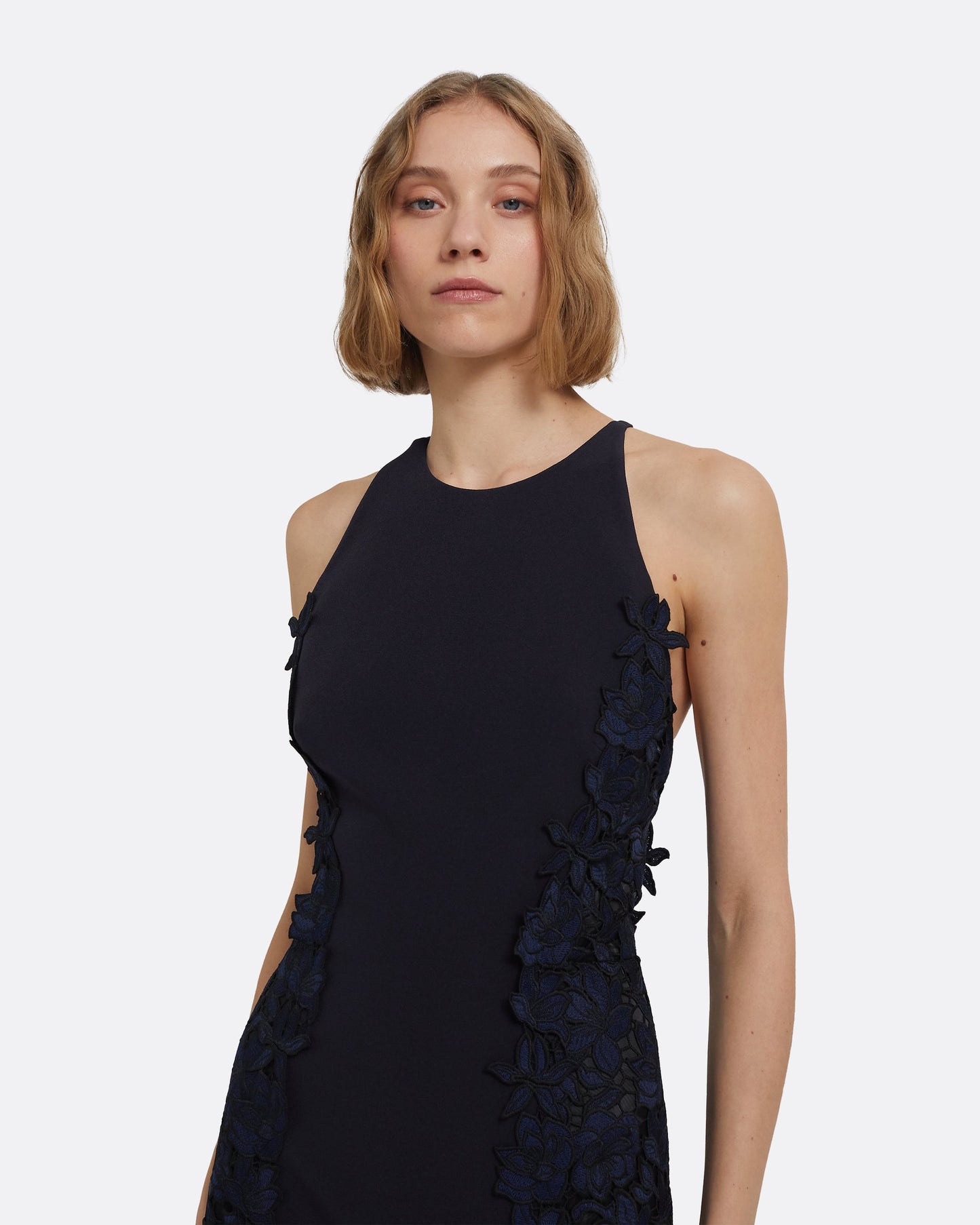 Dakota Long Dress in Midnight Navy