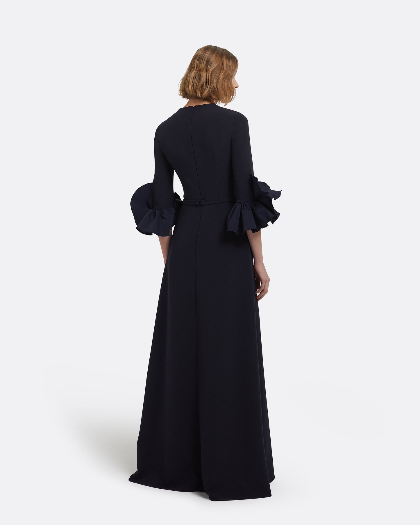 Belen Long Dress in Midnight Navy