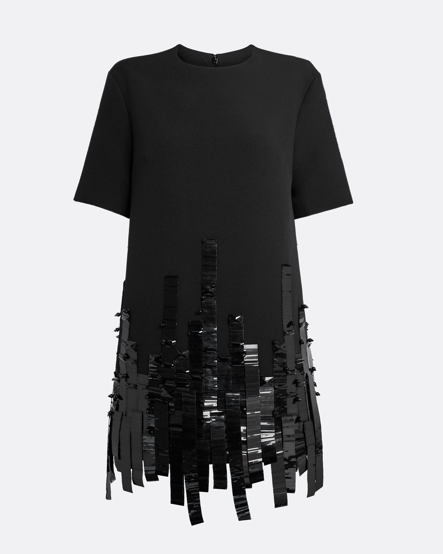 Ripley Short Dress in Black with Black