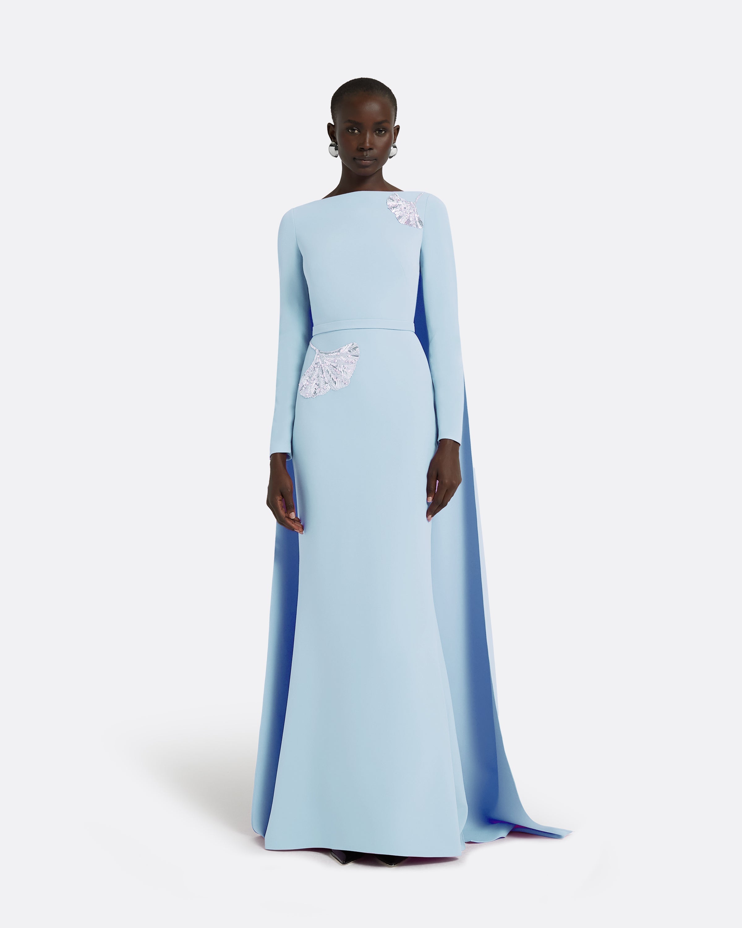 Safiyaa - Ginevra Pale Blue Long Dress FR40 - US8