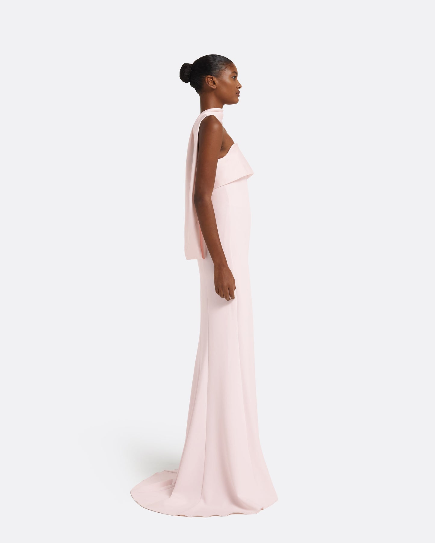 Roshana Barely Pink Long Dress