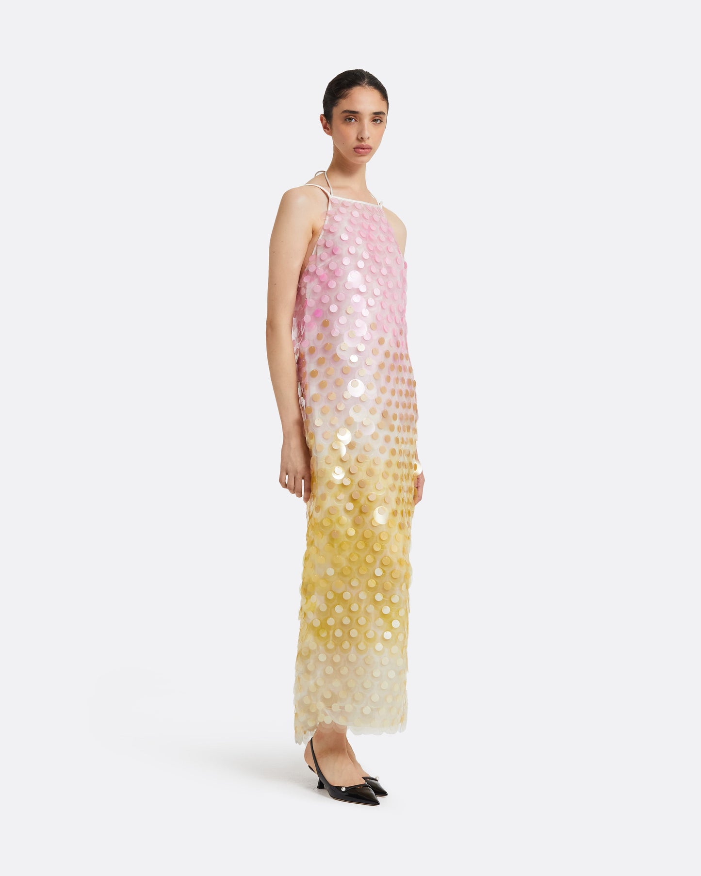Chloe Multi-Pastels Midi Dress