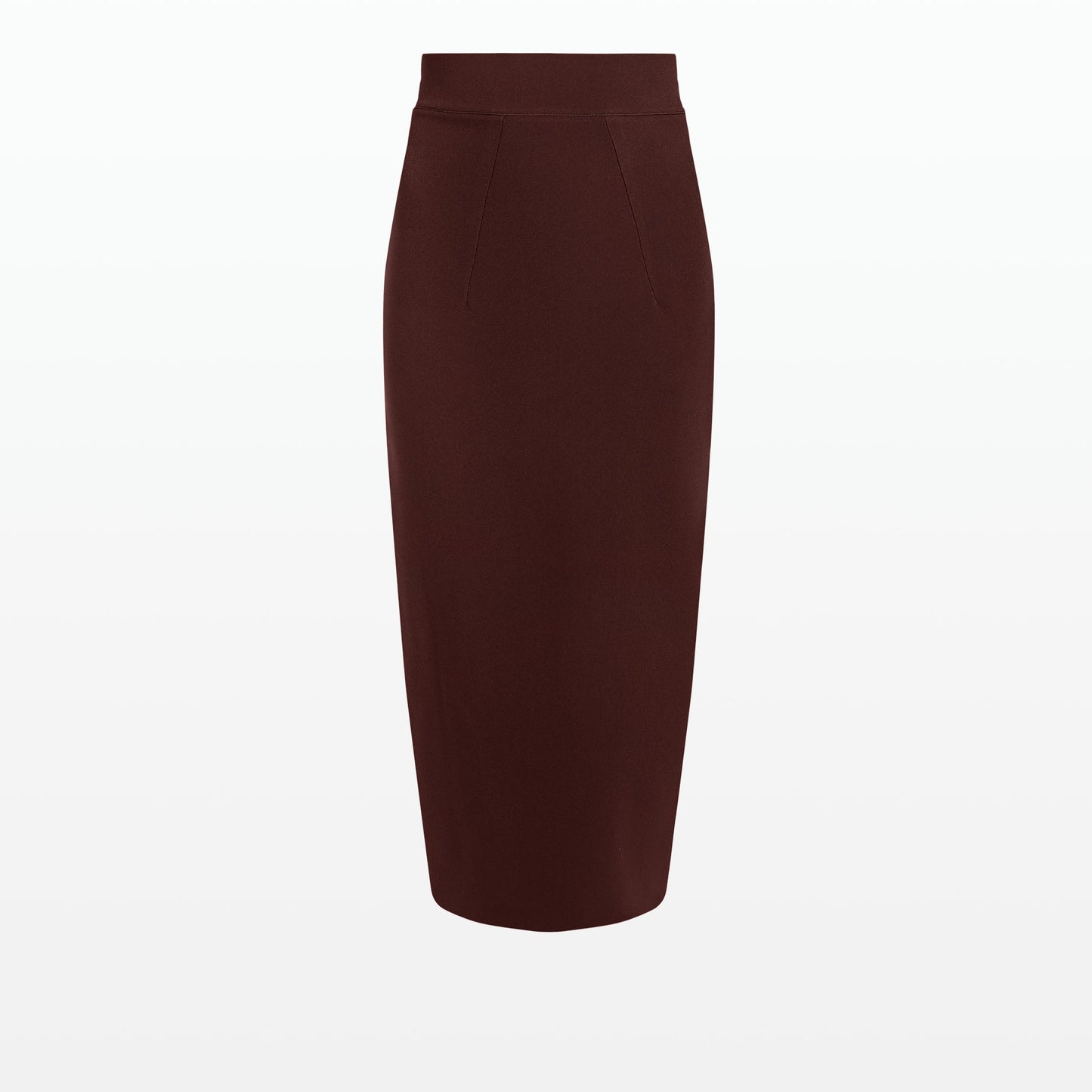 Hokoku Pecan Brown Pencil Skirt
