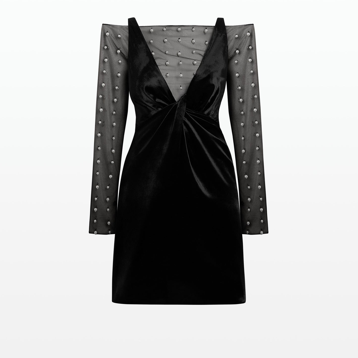 Amala Black Short Dress