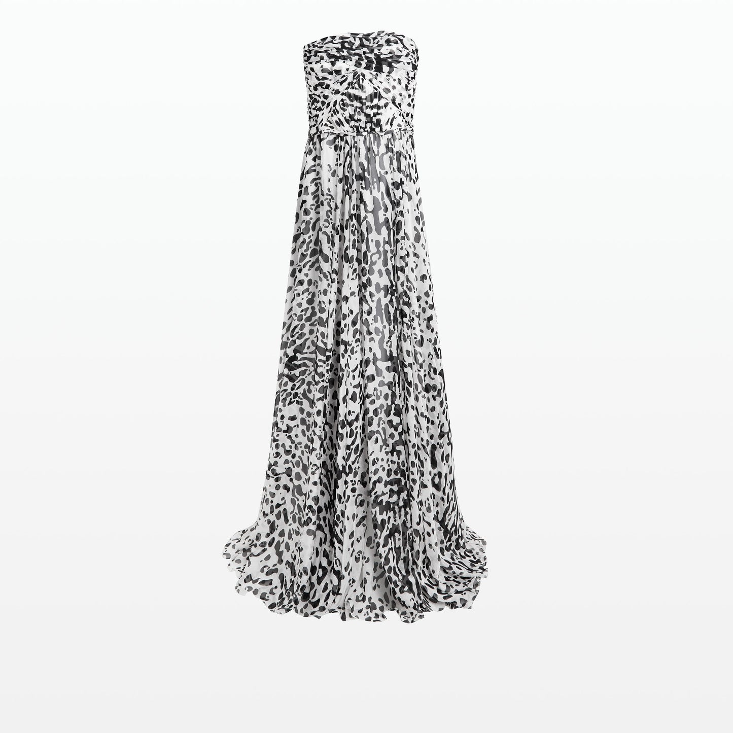 Adora Ivory & Black Long Dress
