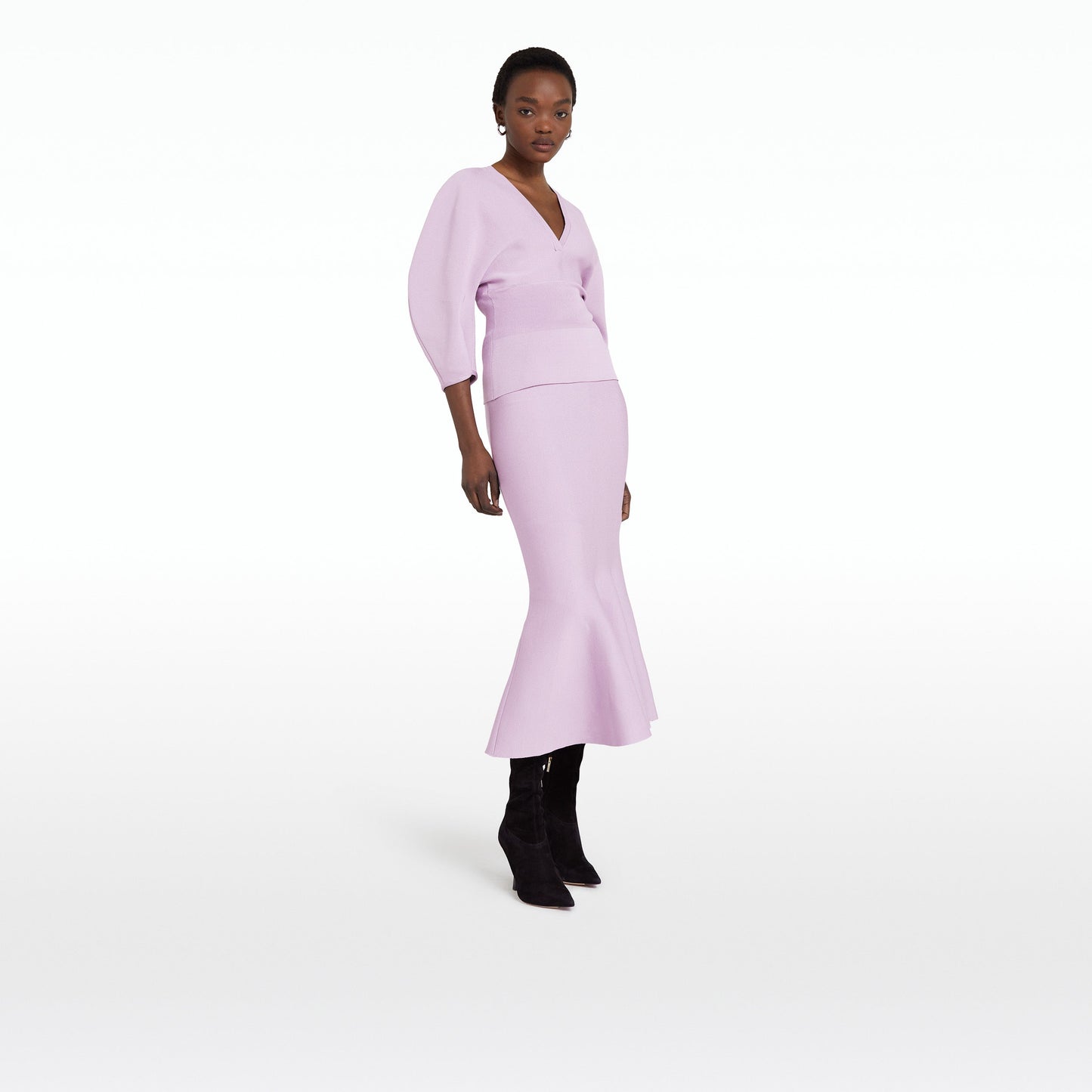 Kimberley Lilac Snow Knit Skirt