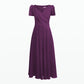 Cecilia Elderberry Midi Dress