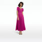 Cecilia Fuchsia Midi Dress