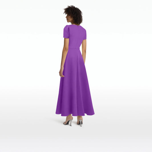 Cecilia Lilac Midi Dress