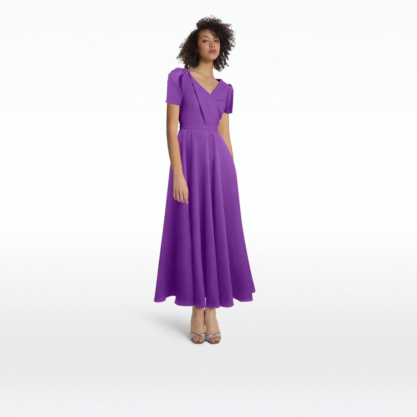 Cecilia Lilac Midi Dress