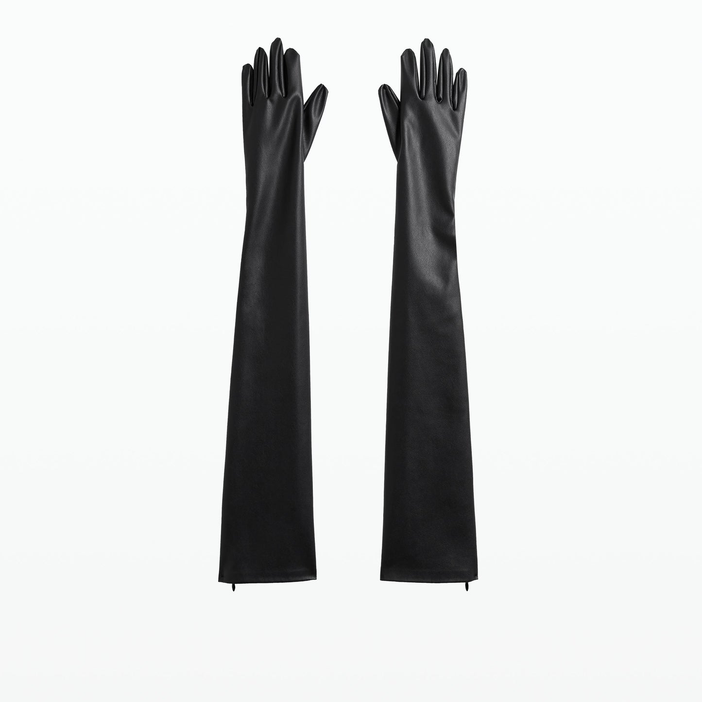 Antonia Black Vegan Leather Gloves