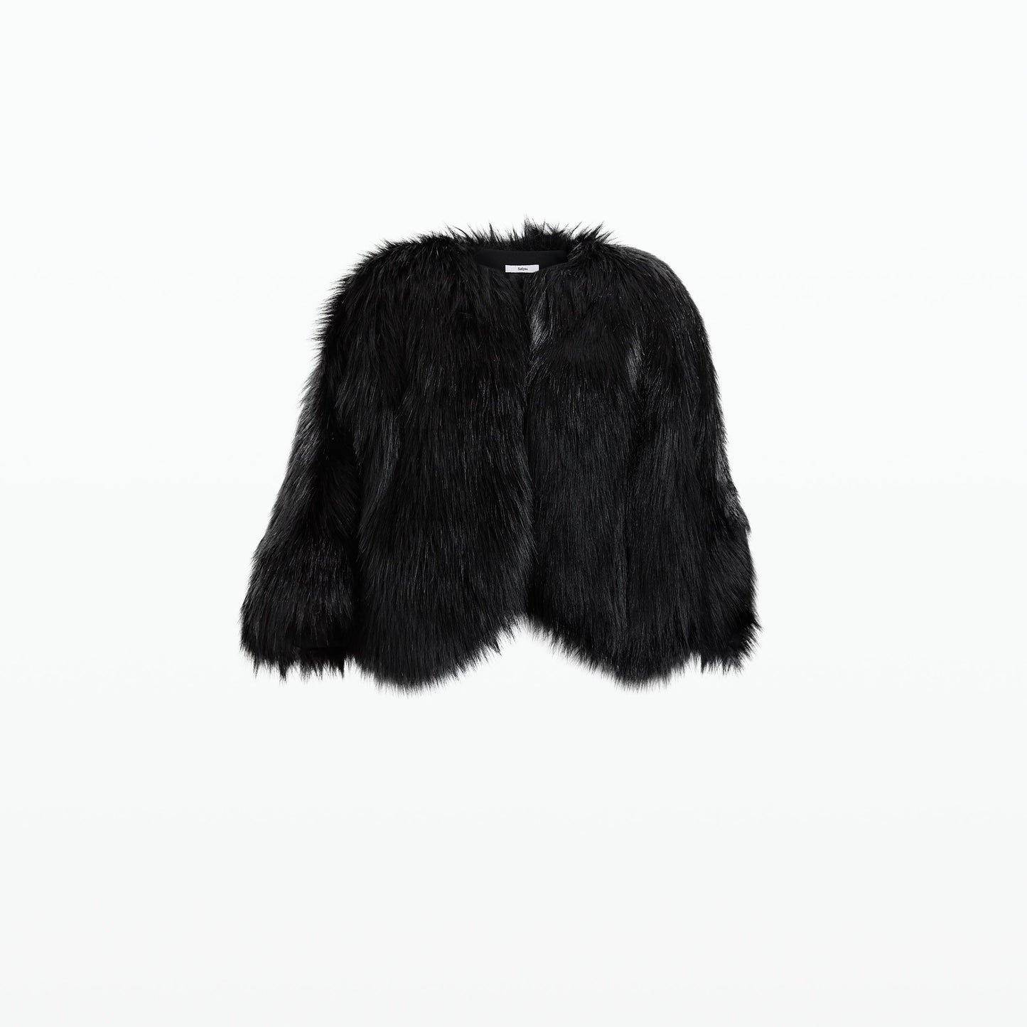 Ezra Black Faux Fur Jacket