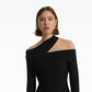 Tuiren Black Knit Midi Dress