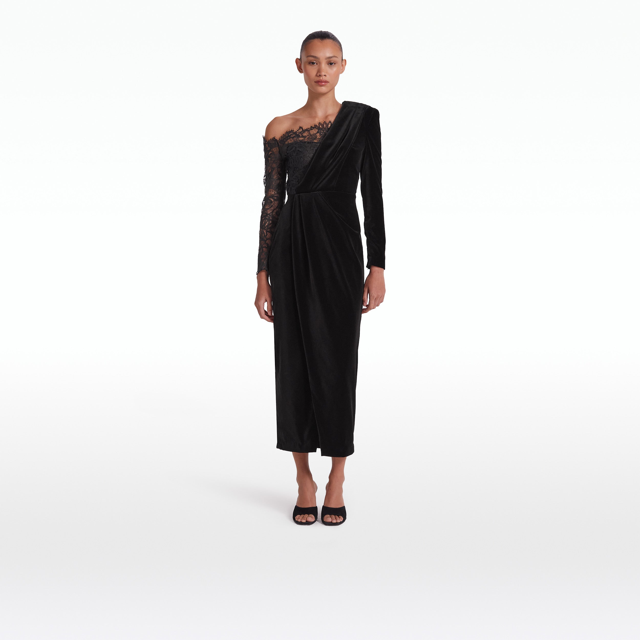 Ruth Black Midi Dress