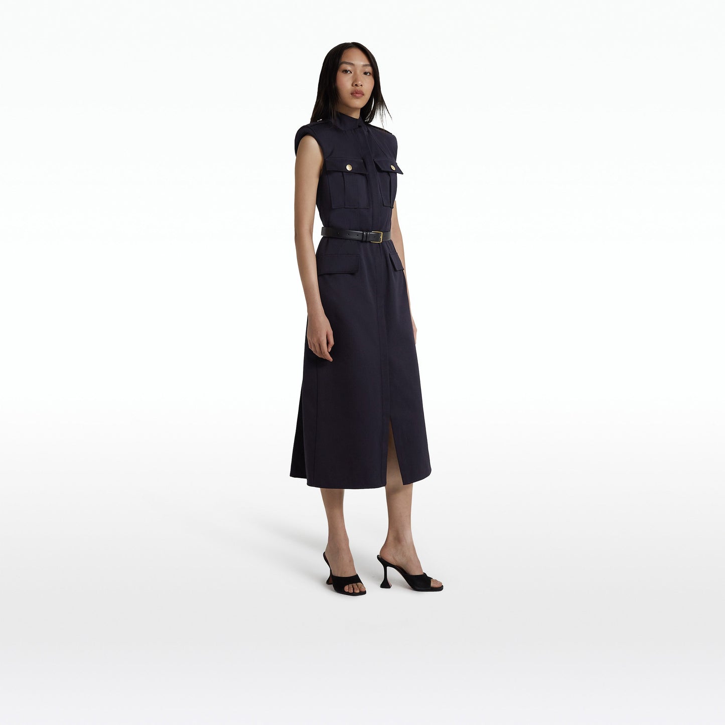 Lani Midnight Navy Midi Dress