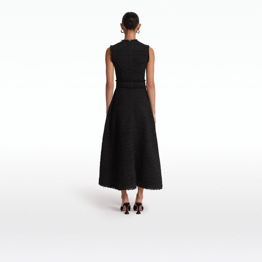 Mary Black Midi Dress