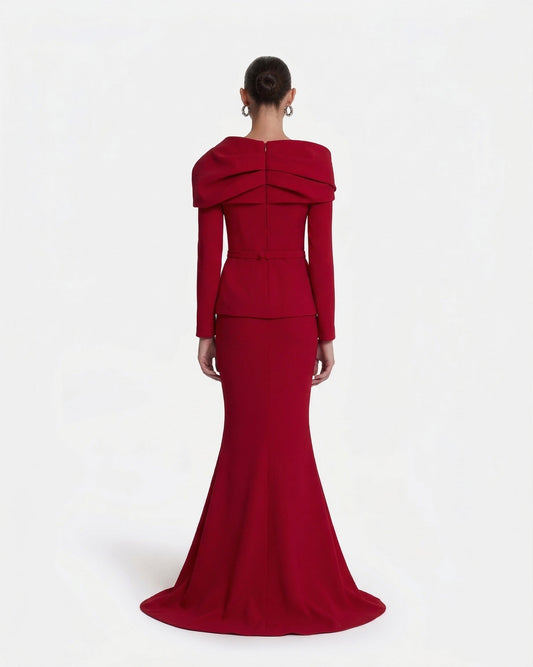 Andra Azalea Red Long Dress