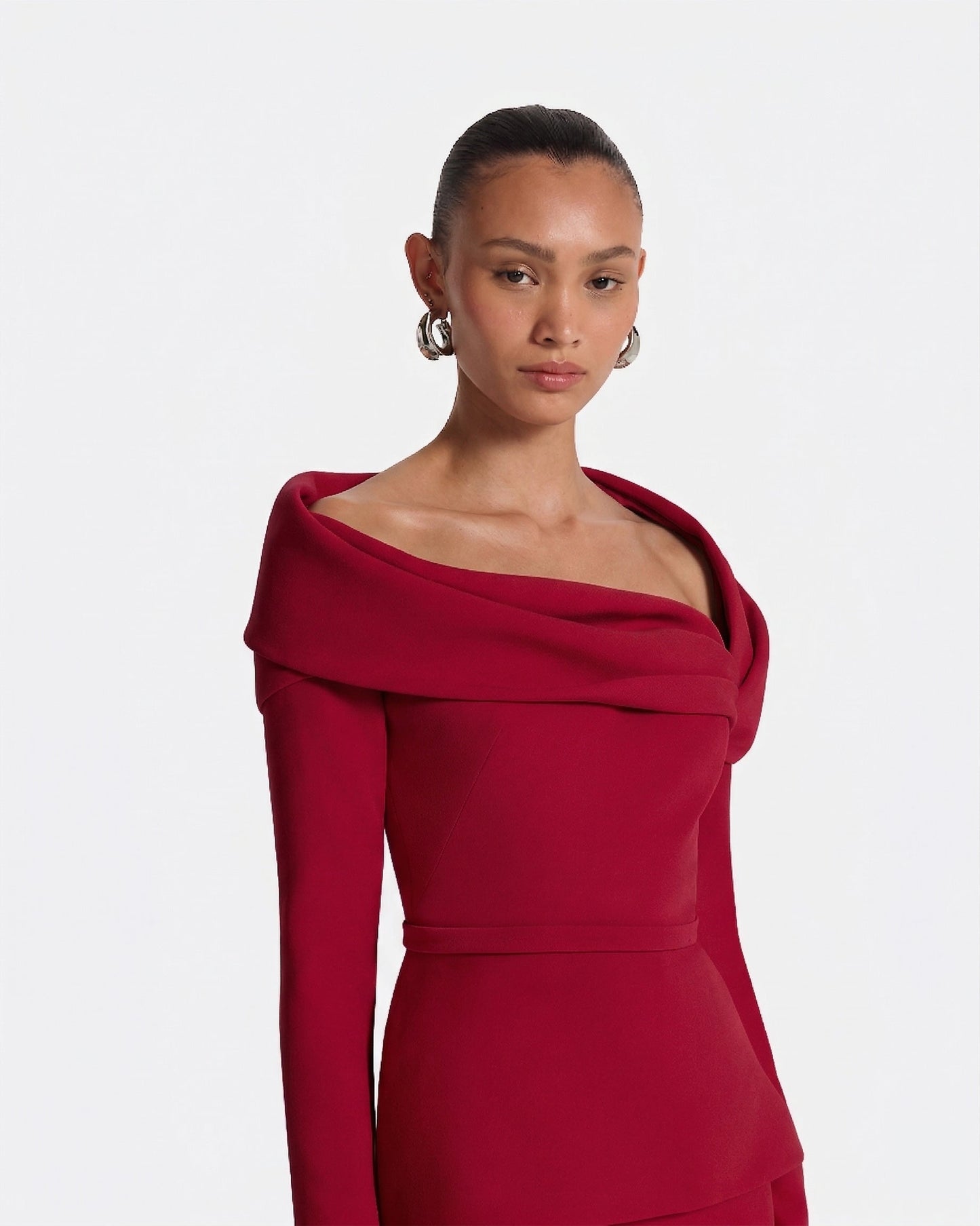 Andra Azalea Red Long Dress