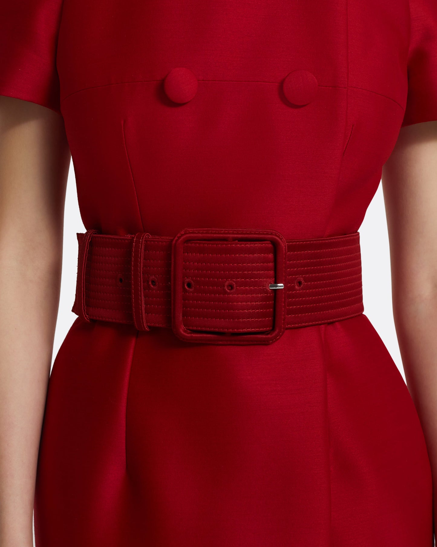 Kamari Midi Dress in Swinton on Radiant Red