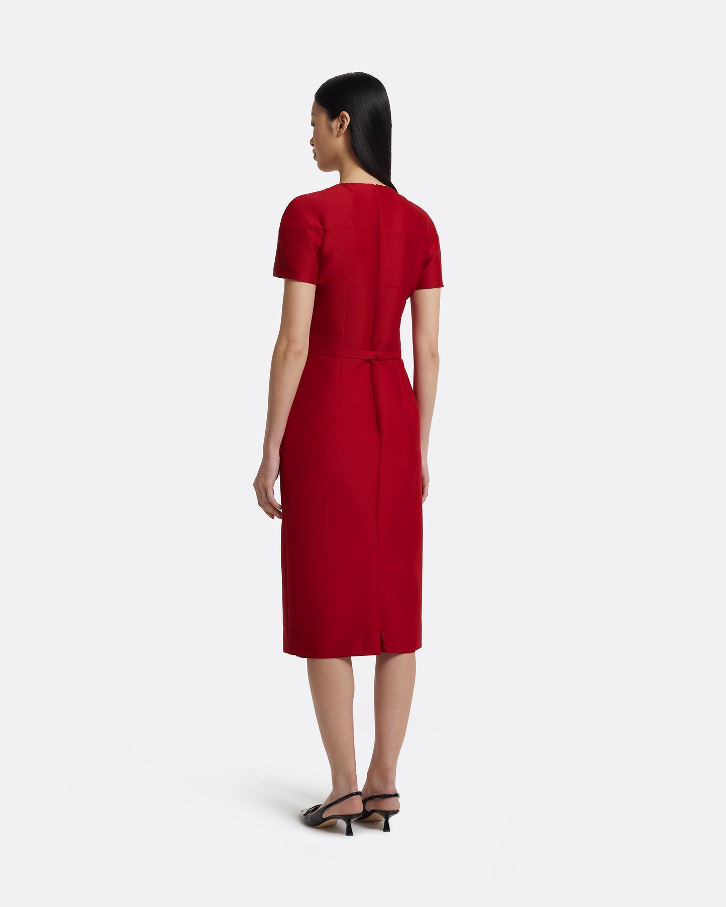 Kamari Midi Dress in Radiant Red
