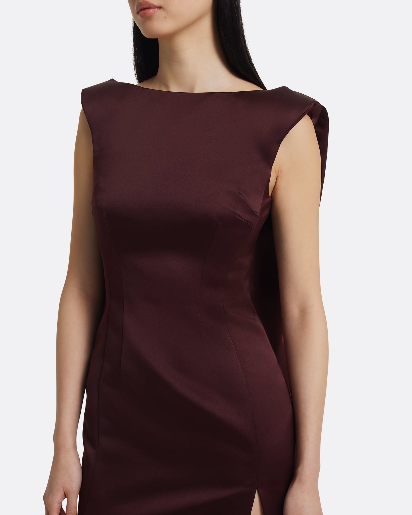 Rika Midi Dress in Wine