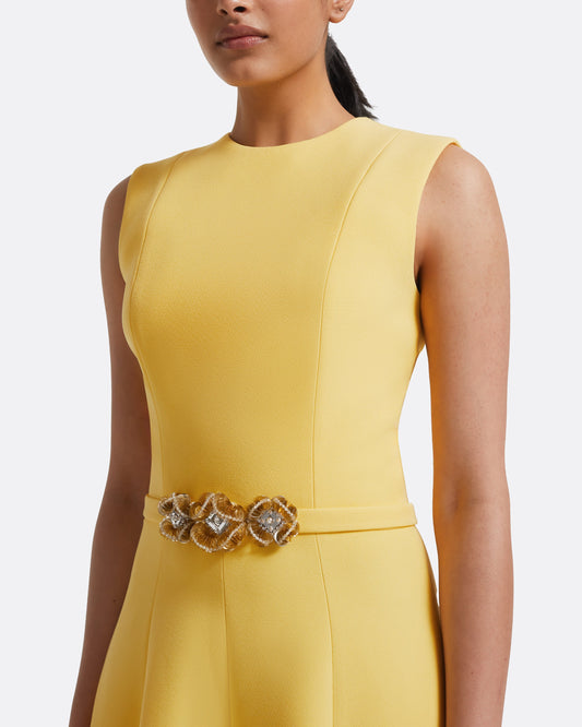 Okimi Dress in Aspen Gold with Aspen Gold